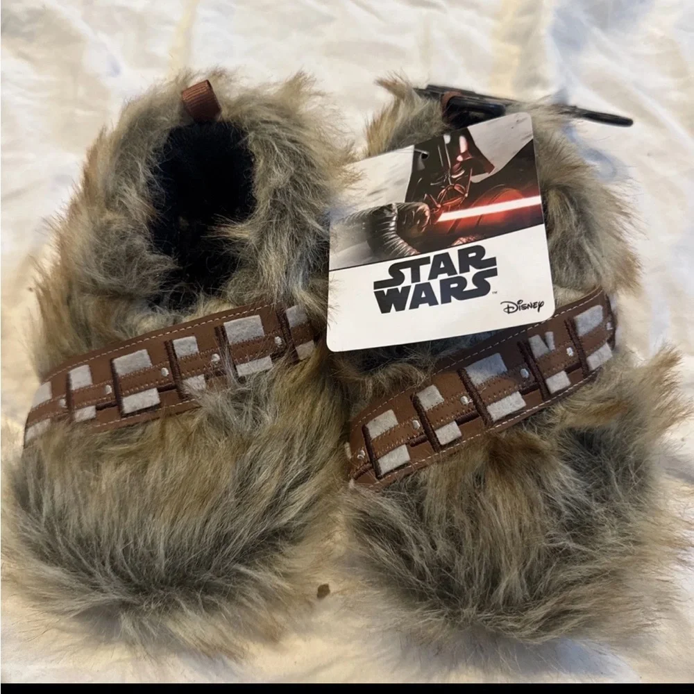 kids chewbacca Indoor Slippers Size M7-8